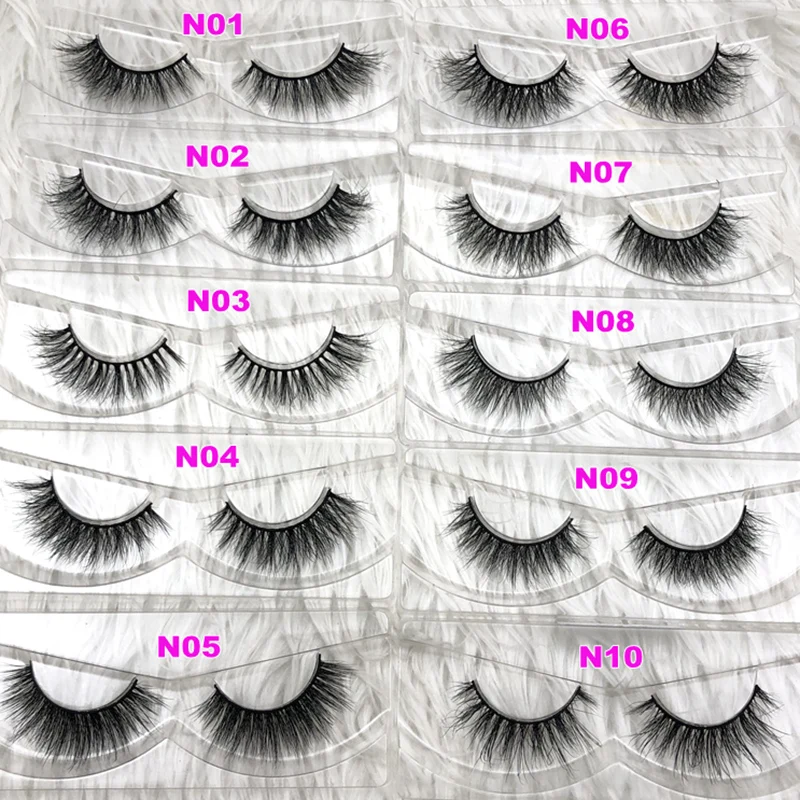 Модные стильные роскошные 100% настоящие норковые полосы ресниц 3d Miami Lashes