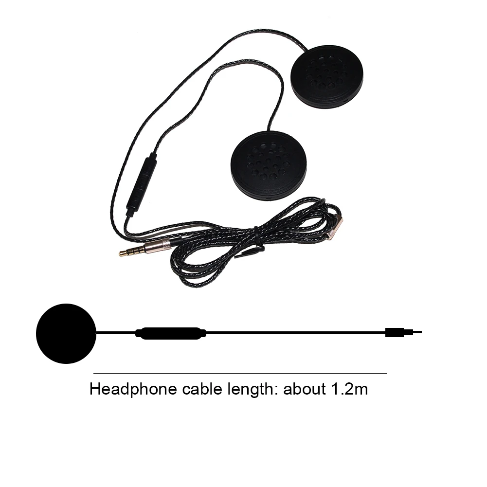 

T33 Motorcycle Motorbike Helmet Headset 3.5mm Wired Earphone Music Headphone with Handsfree for Motorbike Rider Wired Headset