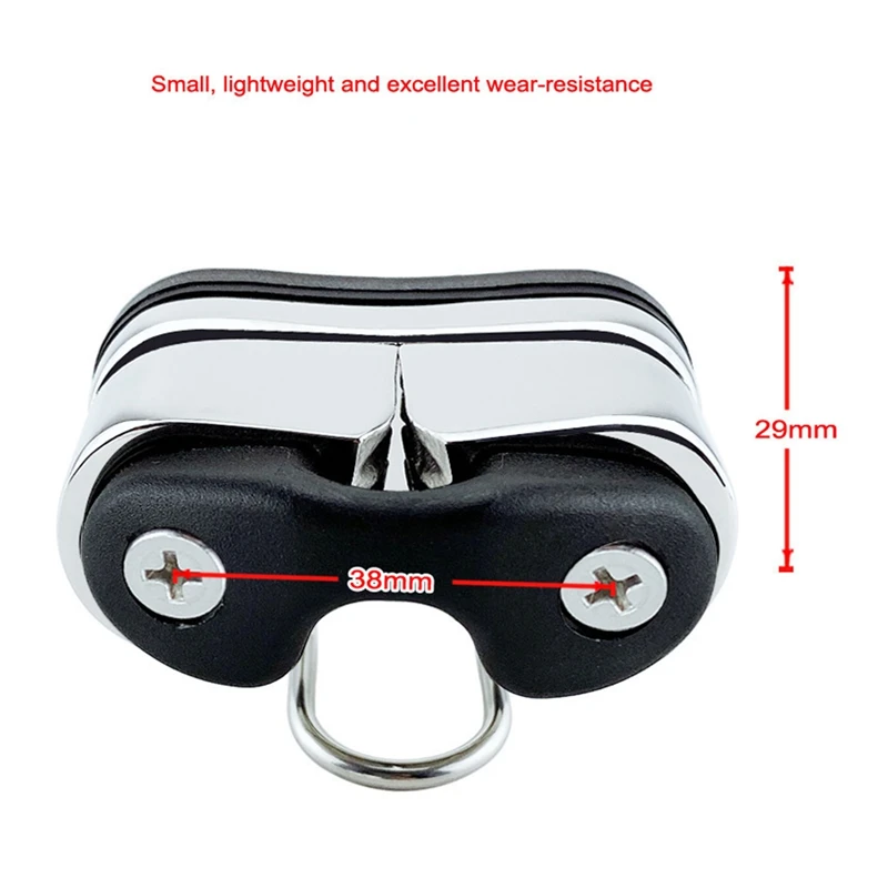 

Ball Bearing Cam Cleat Pilates Equipment Marine Boat Fast Entry Rope Wire Fairlead Sailing Accessories