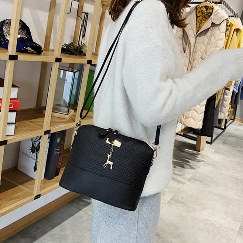 Женские сумки-мессенджеры модная мини-сумка с оленем игрушкой в форме ракушки