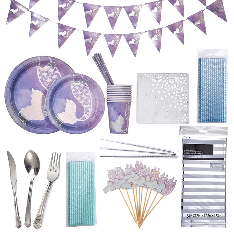 

Новинка бумажная тарелка для вечерние с изображением звездного неба и Кита бумажный стаканчик набор посуды для дня рождения вечевечерние м...