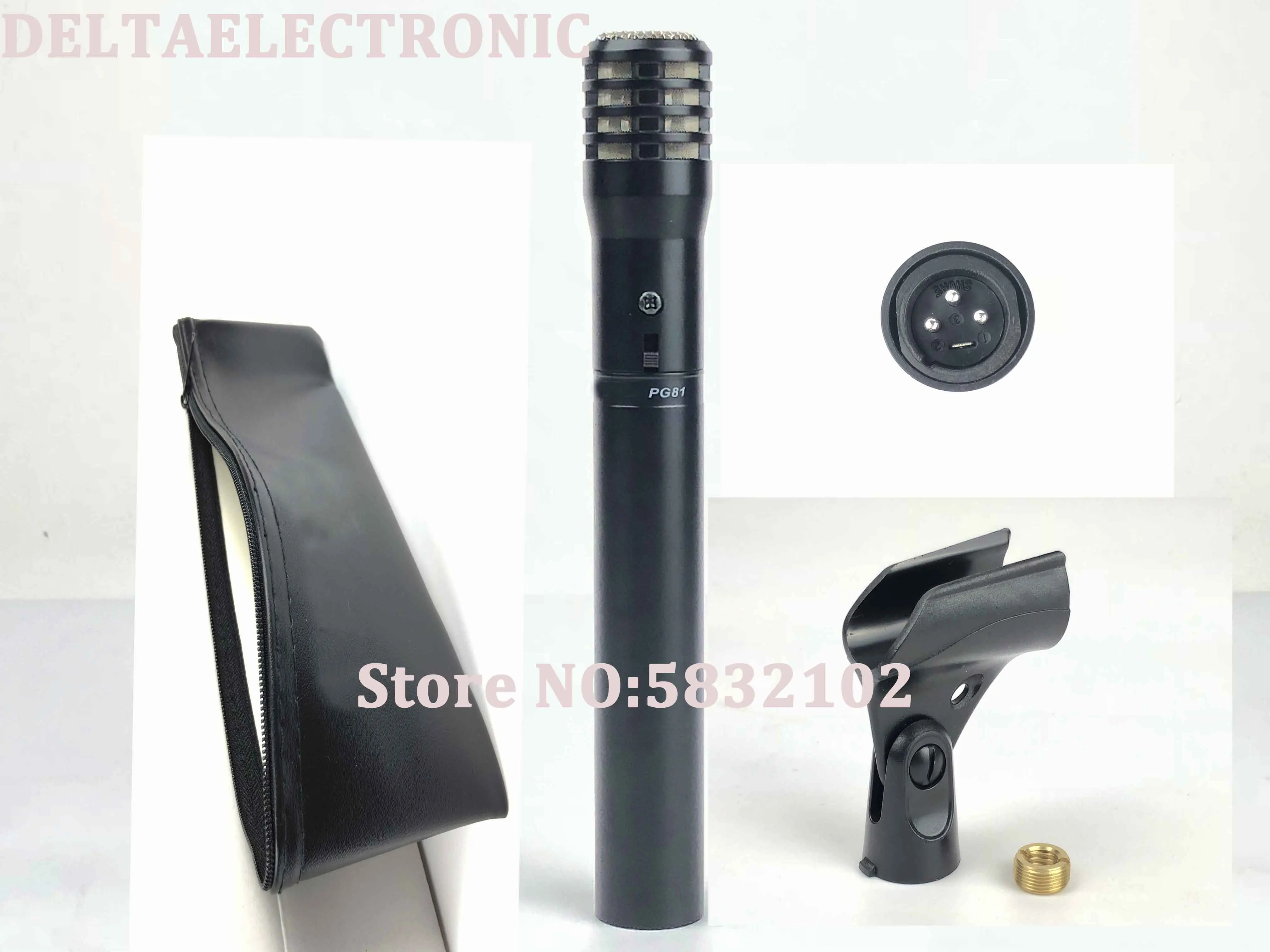 

Free Shipping PG81 Instrument Cardioid Condenser Microphone,Musical Instrument Microphone ,Vocal Microfone,Condenser Microfonos