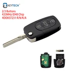 OkeyTech 23 кнопок 433 МГц ID48 чип Складной автомобильный дистанционный ключ для Audi A3 A4 A6 A8 старые модели RS4 TT 4DO837231 RNKA