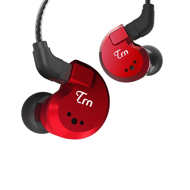 TRN V80 2BA + 2DD гибридные настоящие металлические наушники вкладыши IEM HIFI DJ монитор