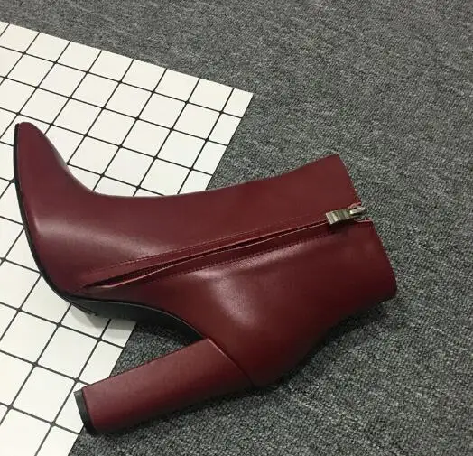 Новинка Женская обувь из натуральной кожи наивысшего качества Ботинки на