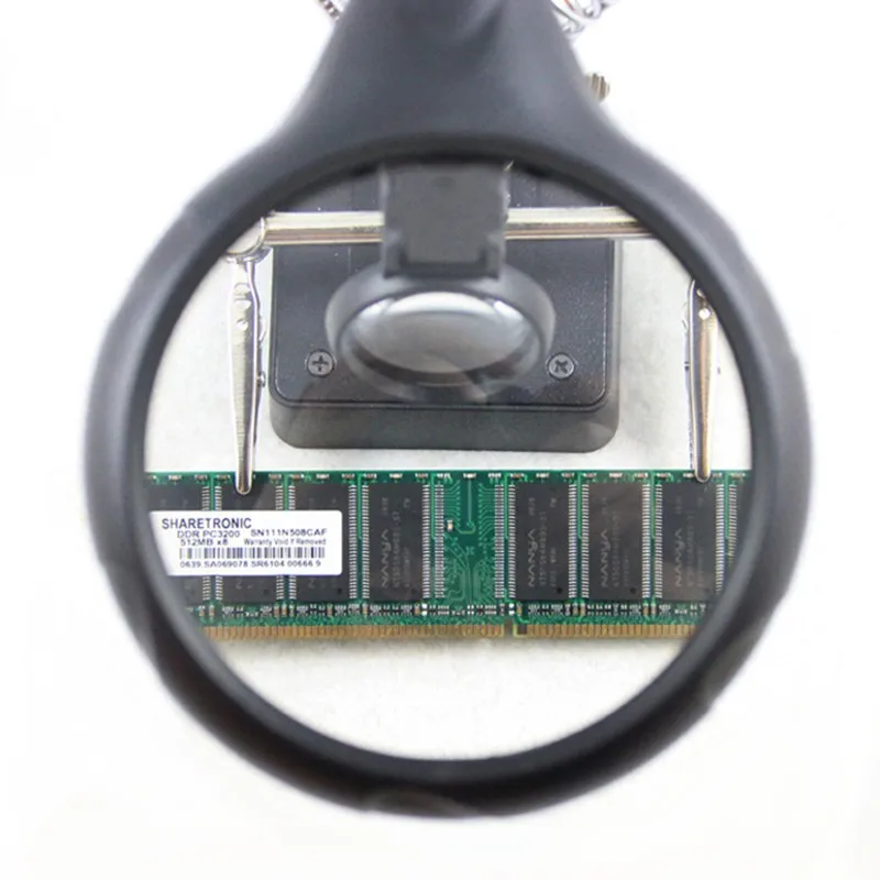 Инструмент для ремонта паяльной лупы Настольная сварочная Лупа 2.5X-10X Объектив с