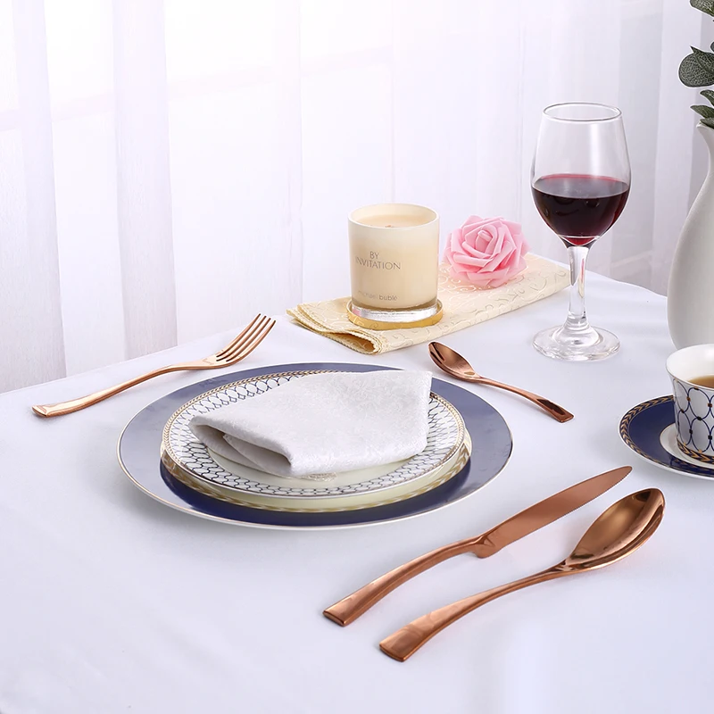 24 шт./компл. столовая посуда из нержавеющей стали|knife and fork set|knife forkgold cutlery set |