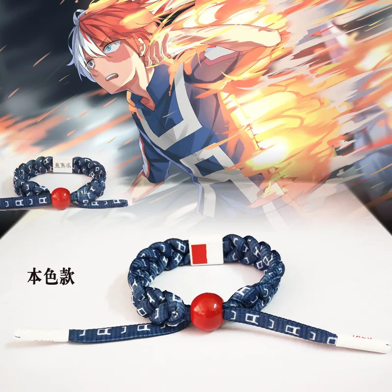 Мой герой Academy bakugou katsuki Deku Todoroki Shoto наручная цепочка безупречное плетение ручной работы браслет из веревки