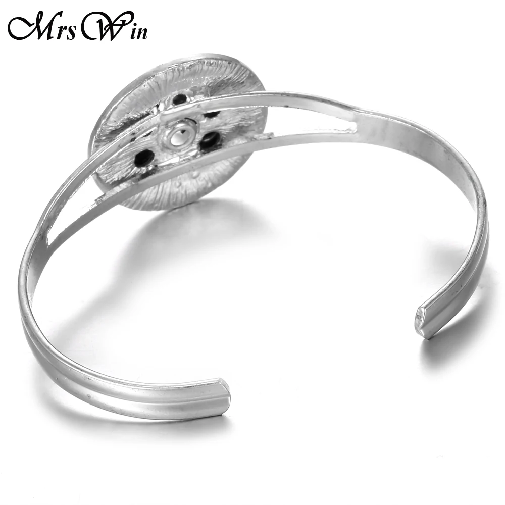 Новые ювелирные изделия с кристаллами серебряный цвет браслеты манжеты браслет