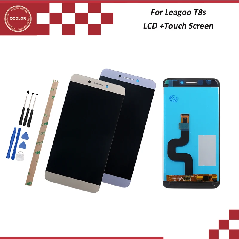 Ocolor для Leagoo T8s ЖК дисплей и сенсорный экран протестированные запасные части