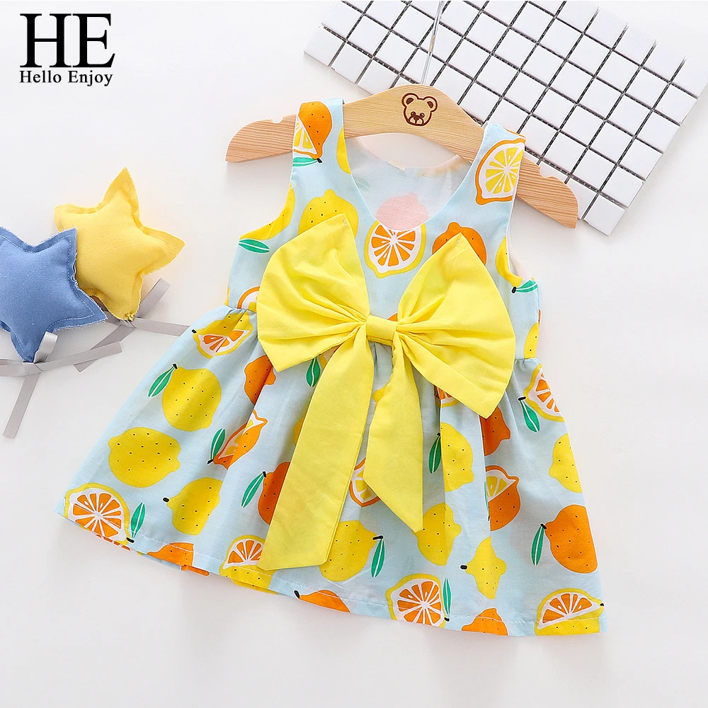 HE Hello Enjoy/платья для маленьких девочек Летнее Детское платье пачка принцессы без
