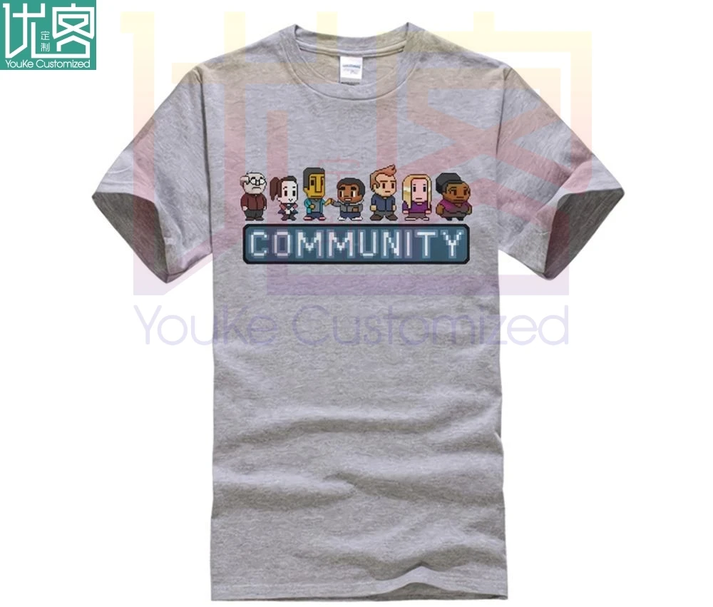 

funny t shirt 8-bit Community tshirt men tee