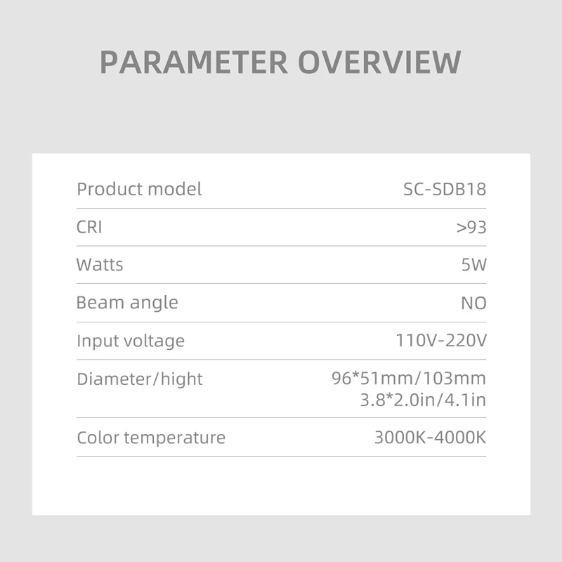 Светодиодный точечный светильник SCON с поверхностным креплением приглушаемый