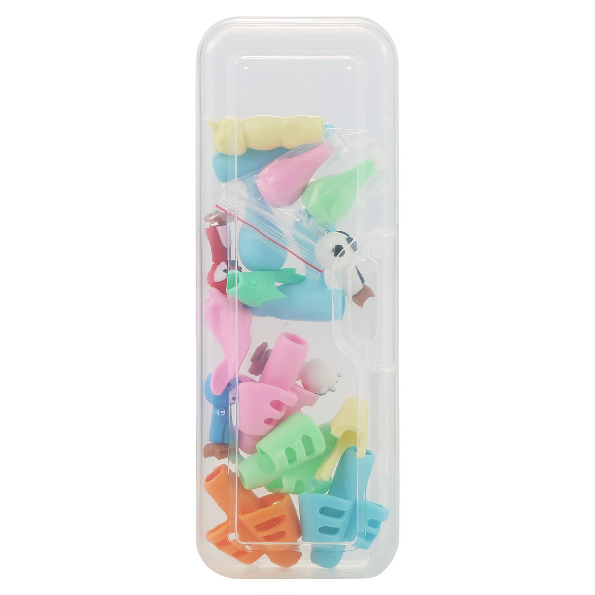

16pcs/Set Pencil Grips Pencil Caps Children Students Writing Aid Grip Set Writing Posture Correction Tools Pen Holder