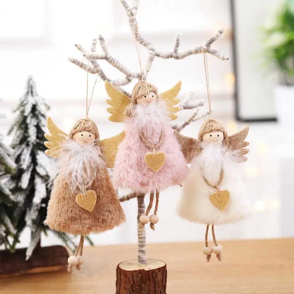 

Creative New Year Latest Christmas Angel Dolls Cute Xmas Tree Ornament Noel Deco Christmas Decoration for Home Navidad Kid Gift