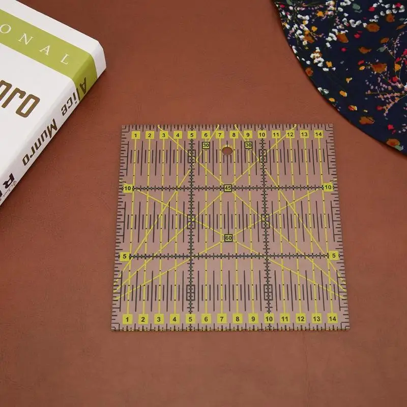 DIY квадратные Лоскутные Ноги Портной Пряжа Ткань режущие линейки швейные