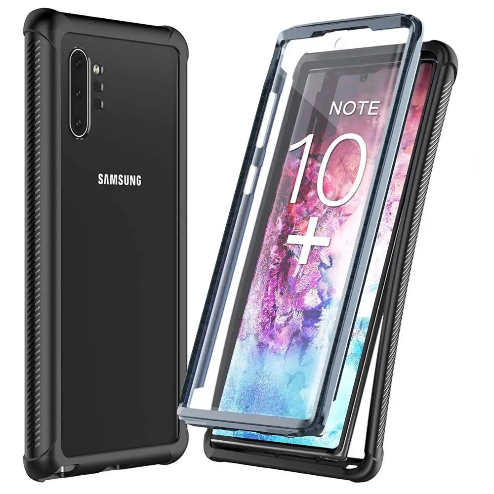 

For Galaxy Note 10 Plus 5G Case Built-in Screen Protector Full Body Heavy Duty Dropproof case Protect Support Wireless Charging