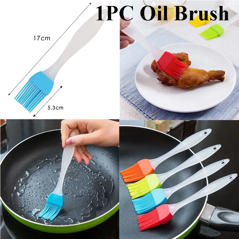 Random 1pc Oil Brush Нержавеющая сталь 5 видов стилей жареное яйцо блинов формочка омлет форма для жарки яиц инструменты для приготовления пищи Кухонные аксессуары гаджет кольца - Цвет: Random 1pc Oil Brush