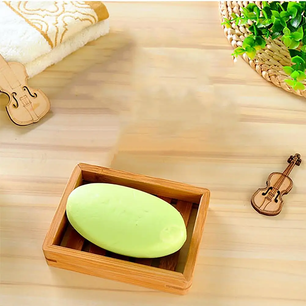 Ящик для мыла ванной комнаты простой деревянный поднос антидеформационный