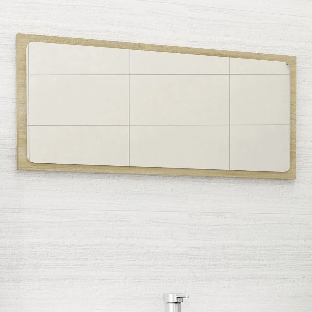 

Зеркало для ванной Sonoma Oak 31,5 дюйма x 0,6 дюйма x 14,6 дюйма, ДСП