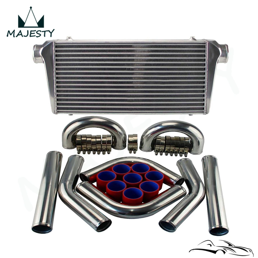 Универсальный FMIC турбо интеркулер + 3 &quotСделай сам 8 шт алюминиевый трубопровод