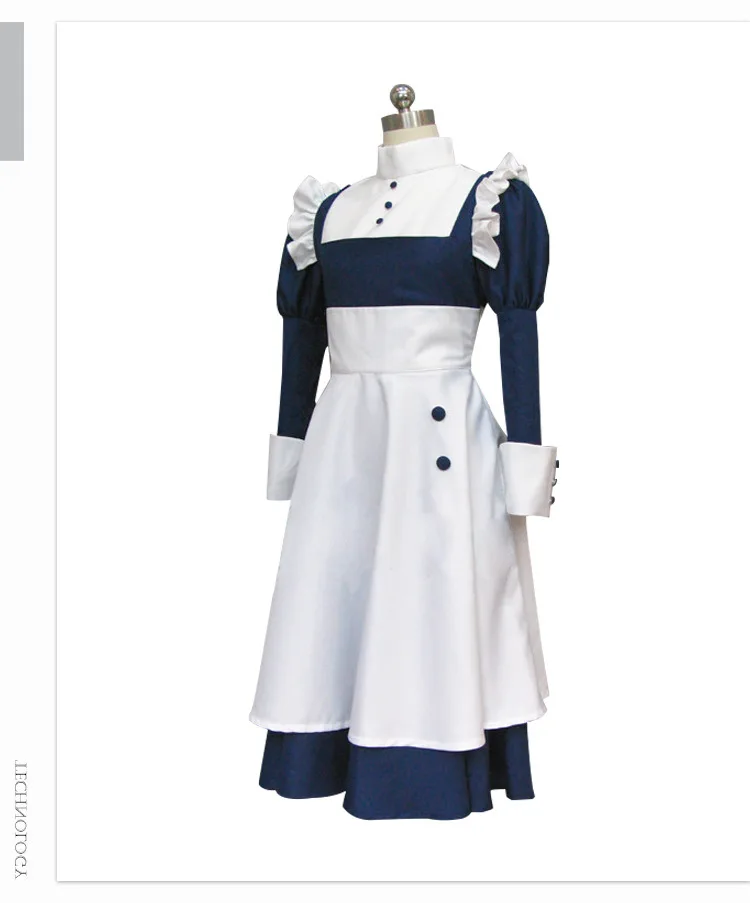 Черный маскарадный костюм двореца Мерлина горничной| |