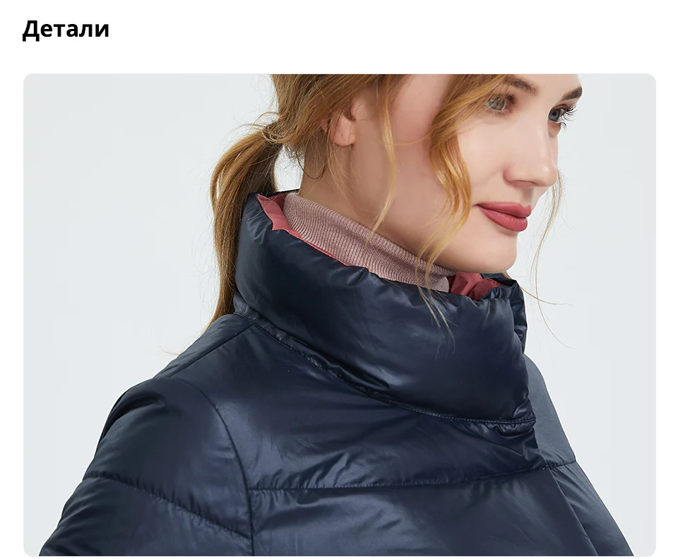 Астрид зимняя куртка женские новые длинное пальто Женщины Slim fit сплошной Разноцветные куртки теплые ветрозащитные высокое качество темперамент coatAM1960