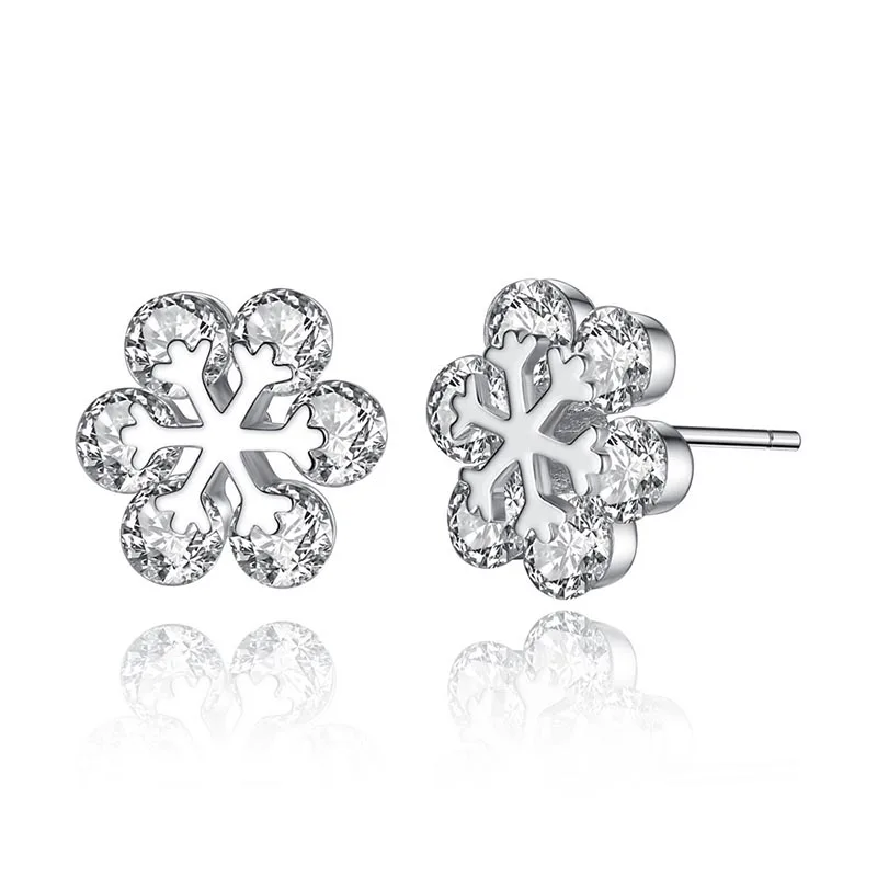 Женский вечерние колье и серёг серебристого цвета с фианитом|Ювелирные наборы| |