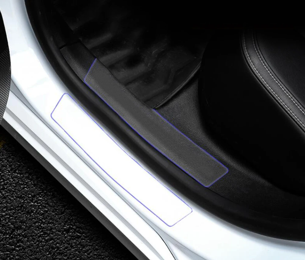 Автомобильная наклейка двери прозрачной пленки порога для Toyota Corolla Hilux Vitz Rav4 Aqua Camry Highlander Land Cruiser.