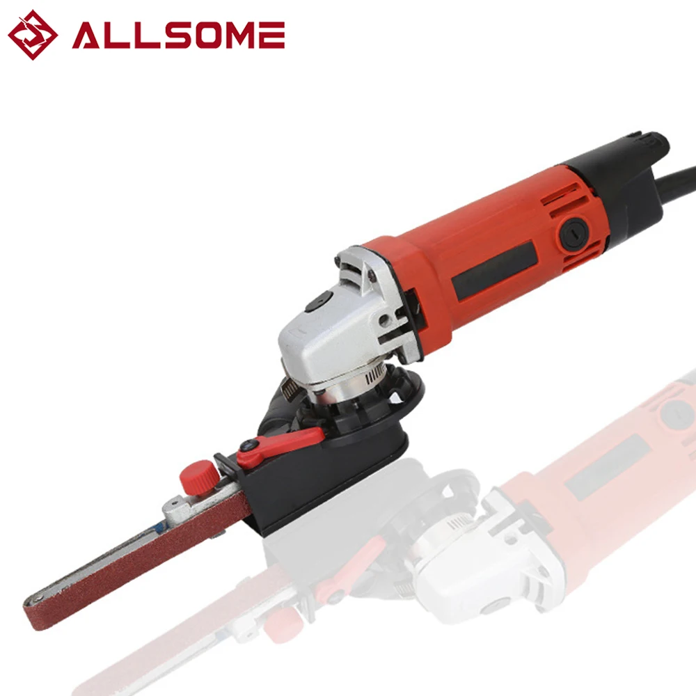 

ALLSOME10/14MM Angle Grinder Mini DIY Sander Belt Adapter Grinding Machine Bandfile Belt Head Sander For 115 125 Angle Grinder