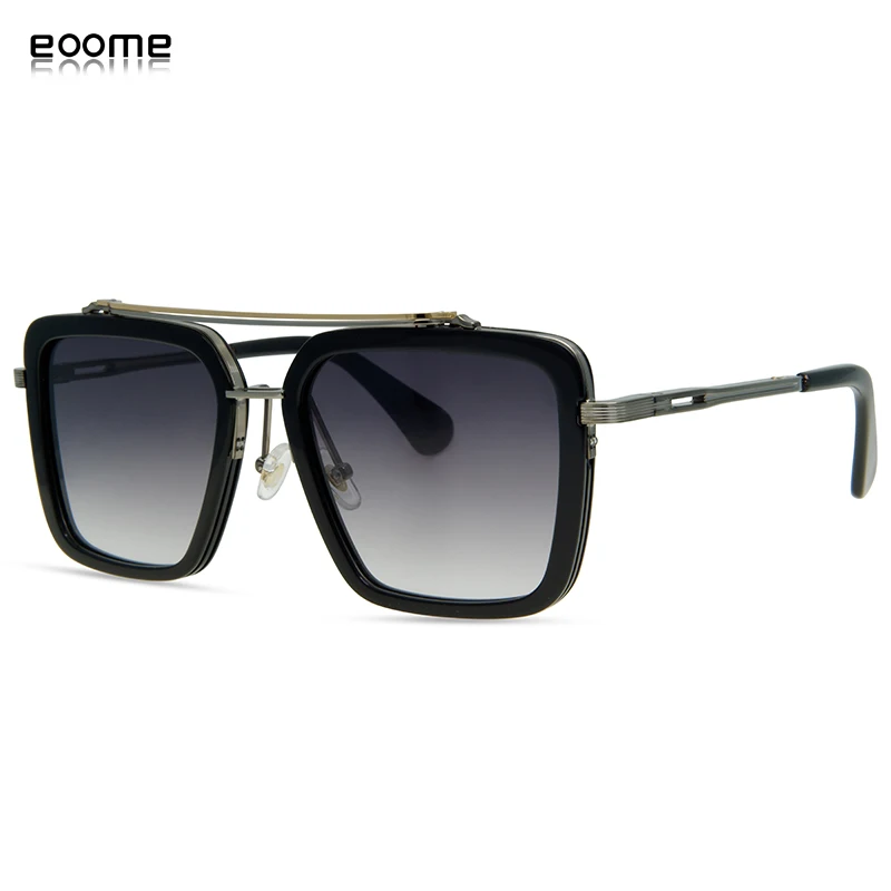 

eoome Luxury New Design Mach Seven Top Quality Man Women Square Sunglass High Level Sun Glasses etro Oculos de sol Male UV400