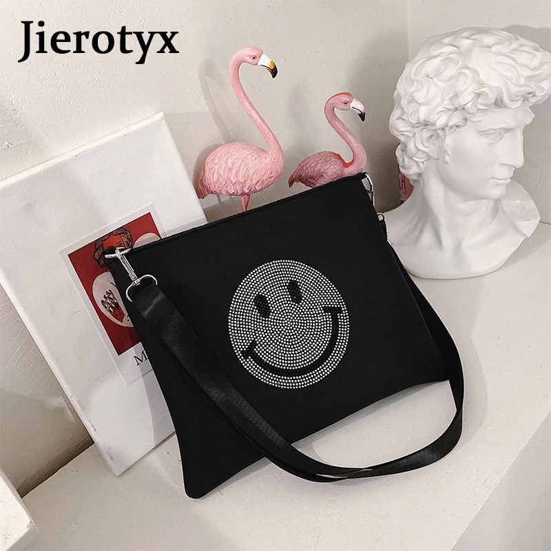 Модная сумка-мессенджер JIEROTYX сумка через плечо со смайликом из мультфильма