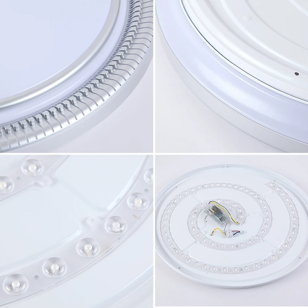 

110V 220V Modern LED Round Ceiling Light with Remote Control 80w Dimmable Ceiling Lamp Fitting for Bedroom Kitchen Hall Balcony