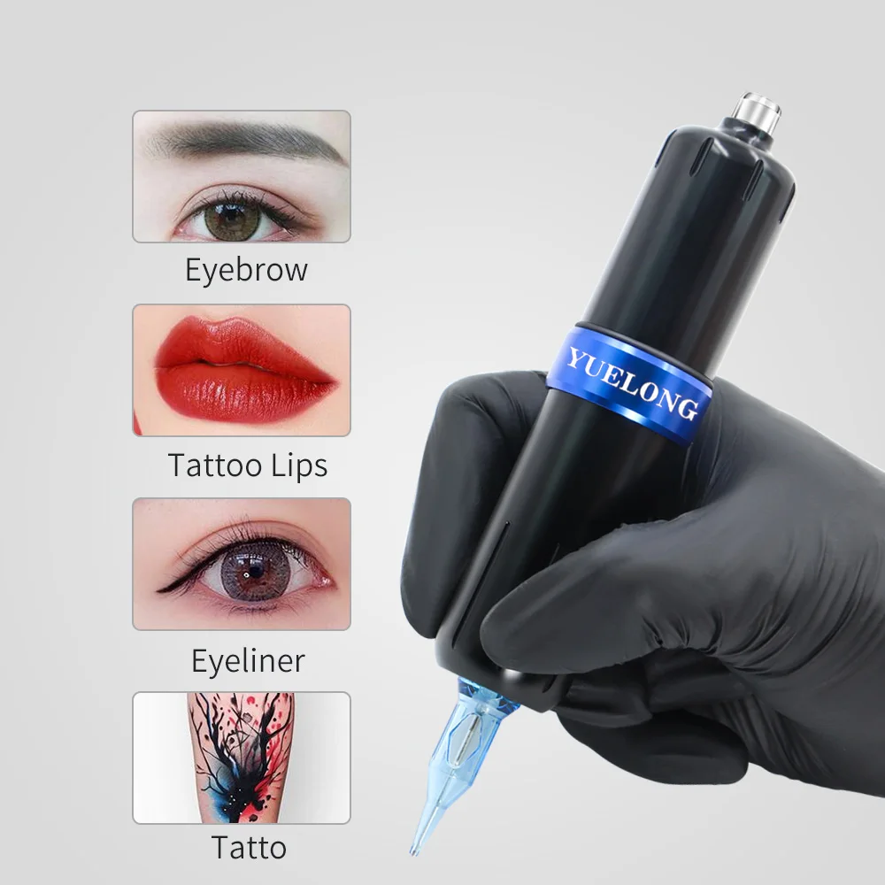 

YUELONG Cartridge Tattoo Pen Rotary Tattoo Machine Tattoo Gun for Permanent Microblading Makeup Cartridge Needles Tattoo Supply