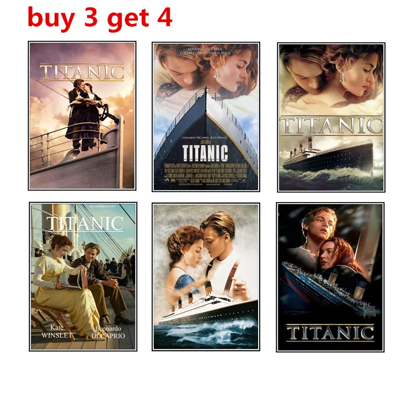 

Titanic Classic Movie Poster Paper Bar Cafe Poster Retro Home Decorative Painting Wall Sticker