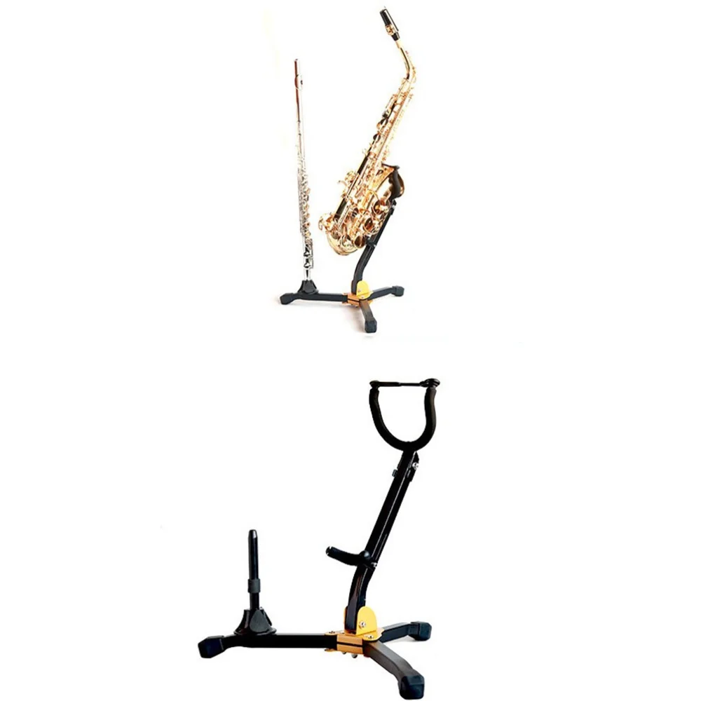 

Foldable Portable Alto Tenor Saxophone Stand Sax Tripod Holder Instrument Saxophone Accessories for Saxophone Clarinet Flute (Bl