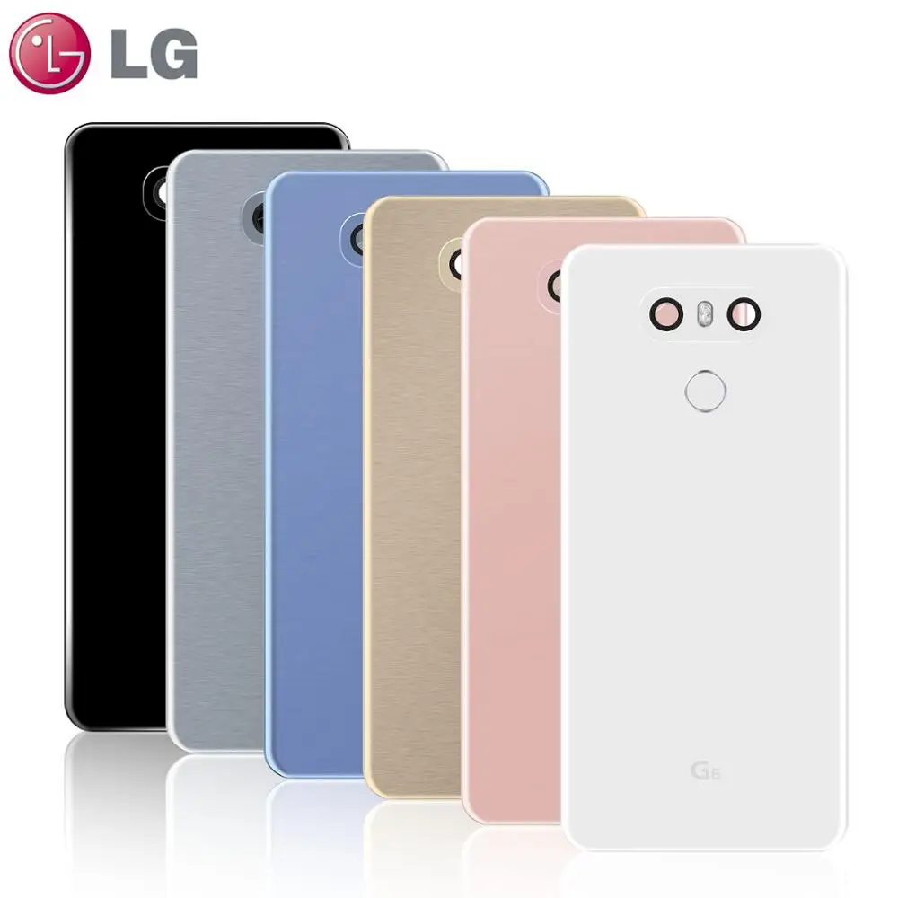 Задняя крышка для LG G6 H870 H871 H872 H873 LS993 на батарею черный белый золотой
