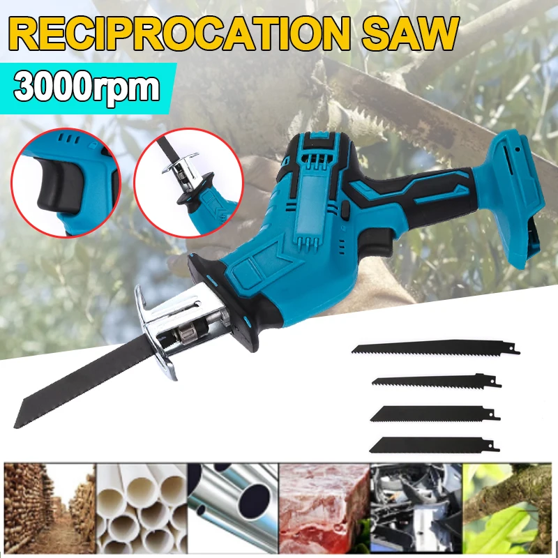 Портативная беспроводная сабельная пила сменная машина для резки металла и
