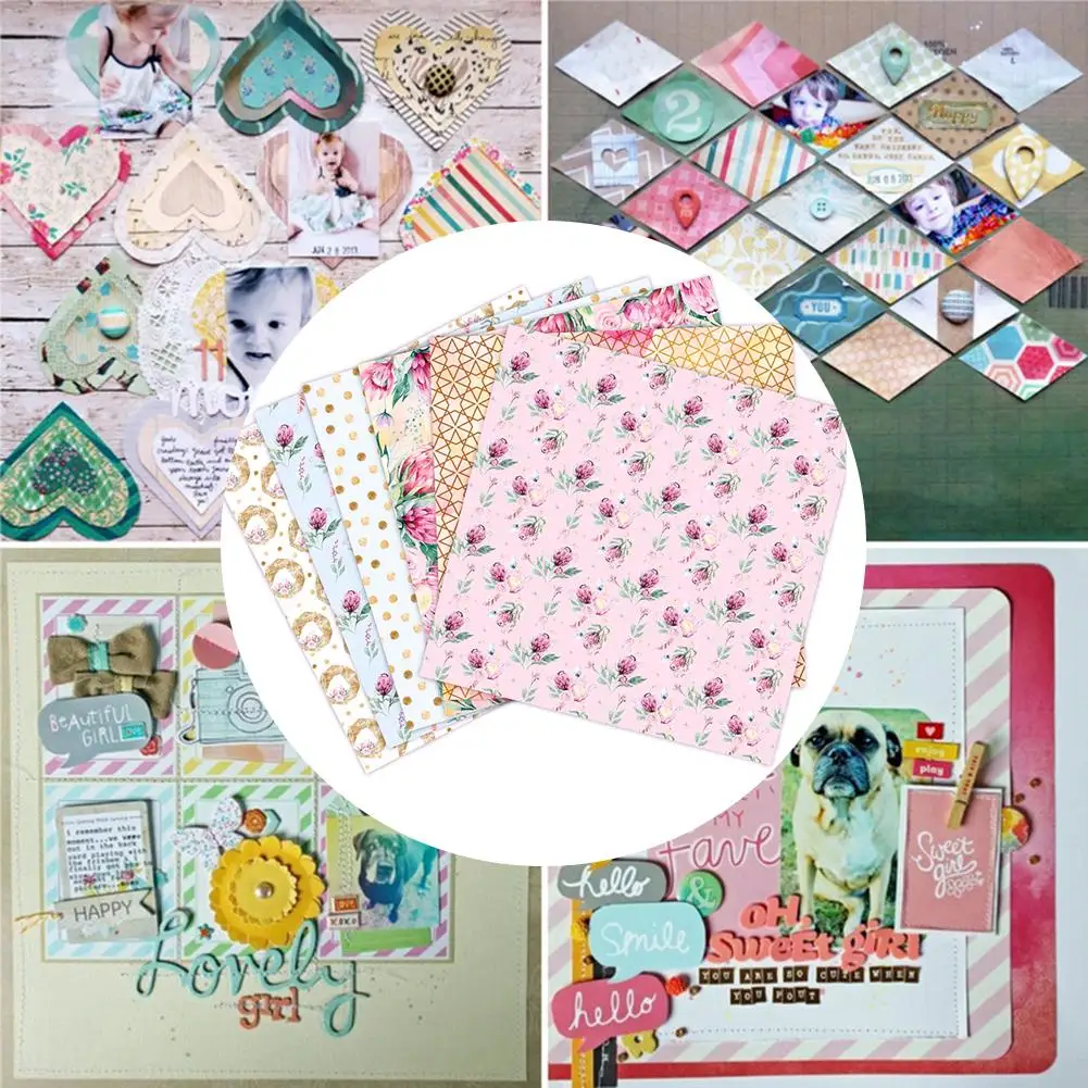 24 листа Скрапбукинг крафт-бумага художественная карточная бумага для рукоделия