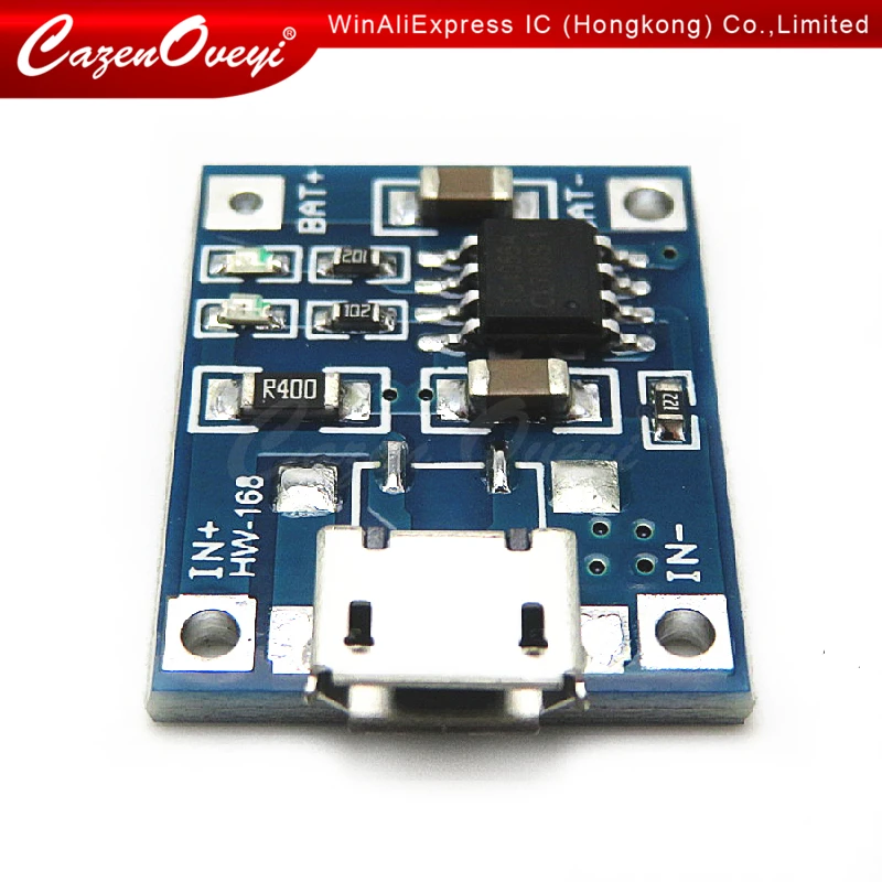 5 шт./лот Micro USB в 1A 18650 TP4056 литиевая батарея модуль зарядного устройства зарядная