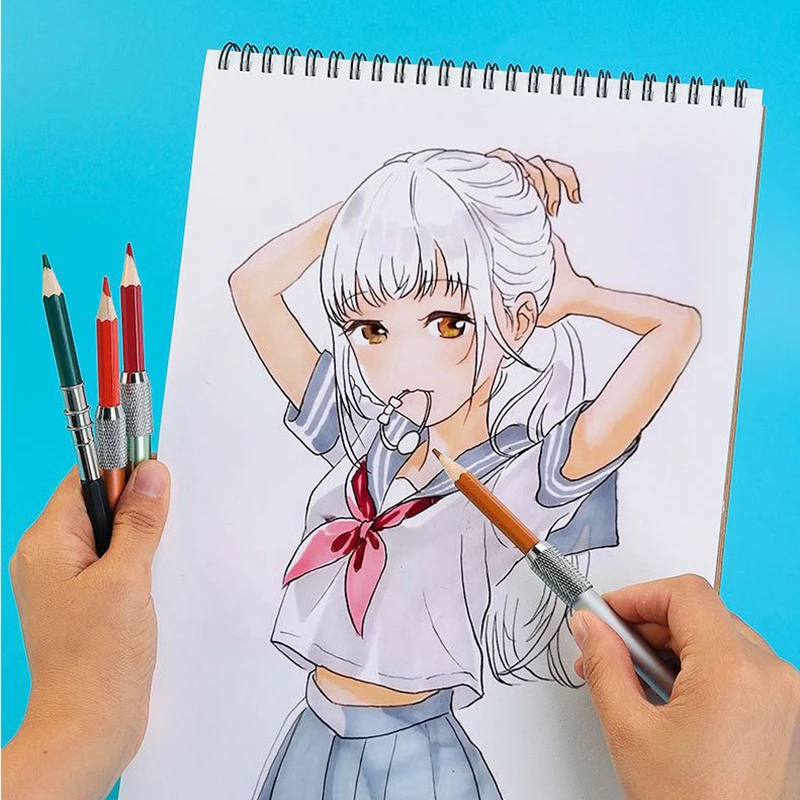 2 Pcs Adjustable Dual Head /Single Pencil Extender Holder Sketch Painting Art Write Tool for Writing School Office Gift|Простые
