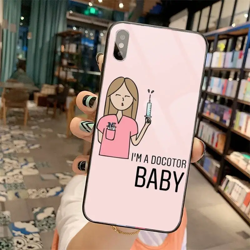 

Medicine Doctor Nurse Spain Cartoon high quality Phone Case Tempered glass For iphone 5C 6 6S 7 8 plus X XS XR 11 PRO MAX