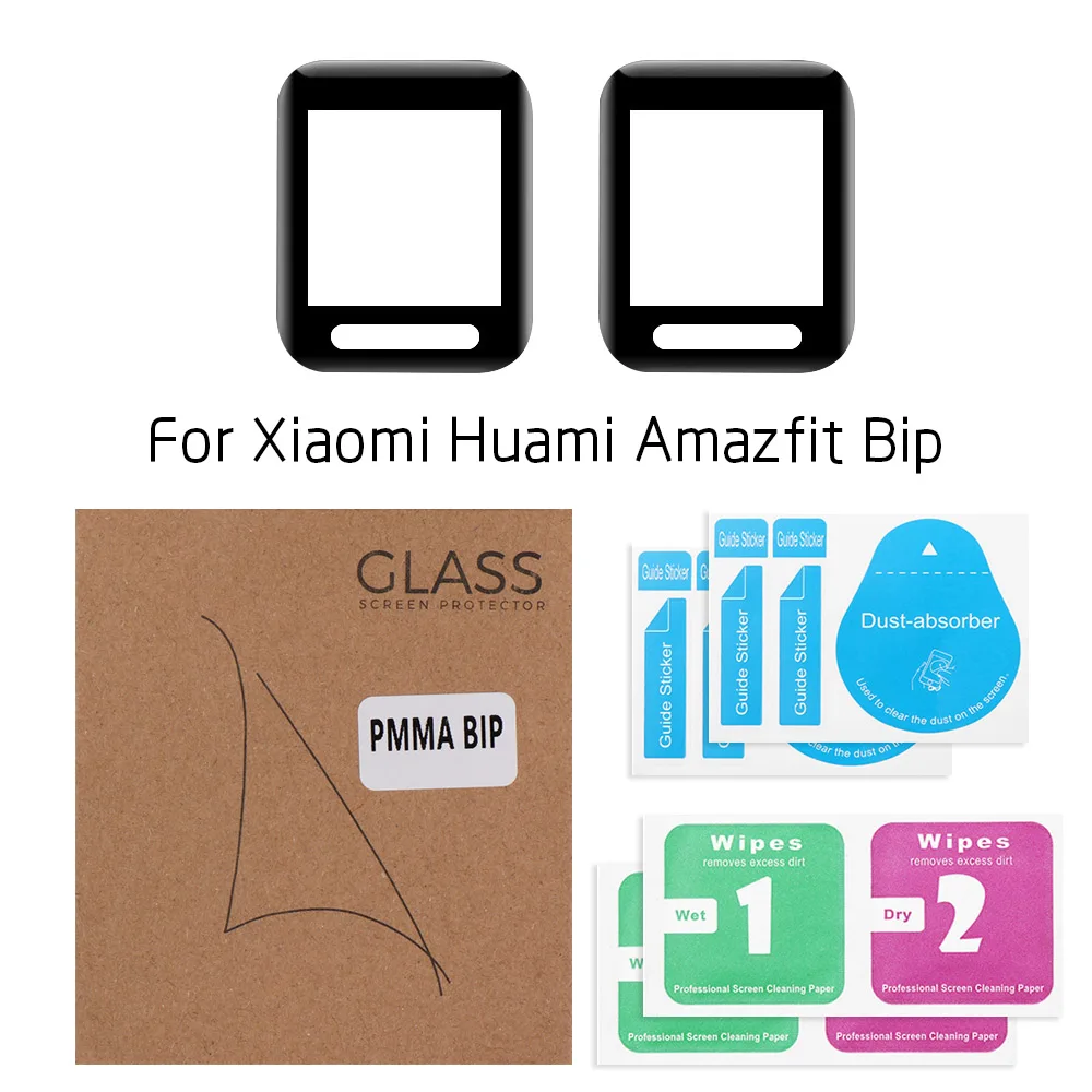 1/2 шт. 3D Защитная пленка с изогнутыми краями для xiaomi Amazfit Bip полное покрытие Защита
