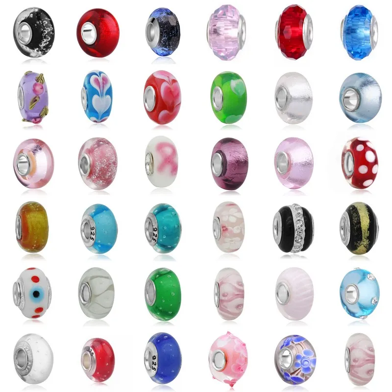 Пузырь граненые бусины стеклянные из хрусталя с большим отверстием шармы