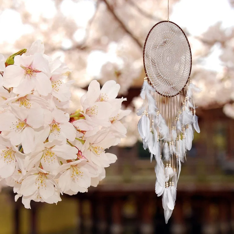 

Dream Catcher Decoration Nordic Teen Room Decoration Kawaii Girls Home 40 CM Big Hook Flower Dream Catcher Children Home Decor
