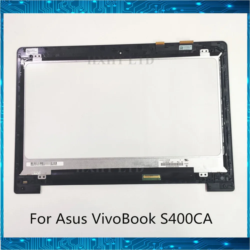 ЖК дисплей A + 14 дюймов для Asus VivoBook S400 S400C S400CA сенсорный экран в сборе 1366*768 HD
