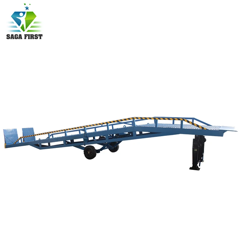 Mobile Car Lift Forklift Loading Bridge Hydraulic Dock Ramp |