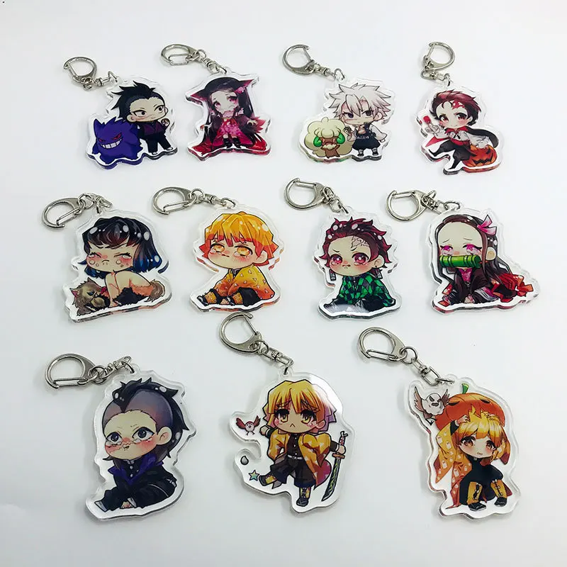 Брелок для ключей с аниме рассекающий демонов подходит от Kimetsu No Yaiba реквизит