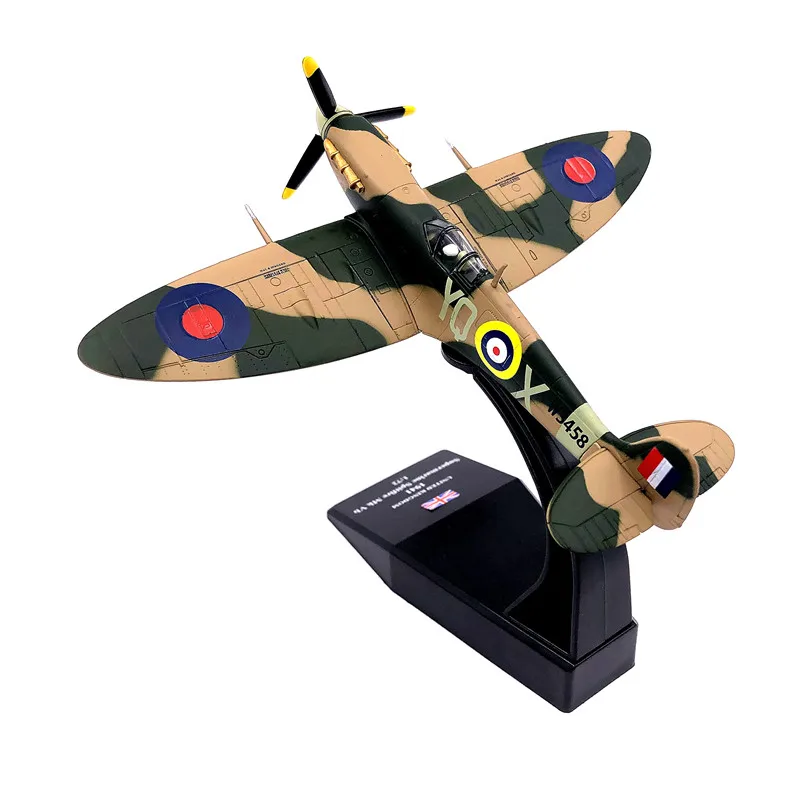 

1:72 1/72 Scale WWII British Spitfire Fighter Plane Airplane Diecast Metal Plane Aircraft Model Children Toy