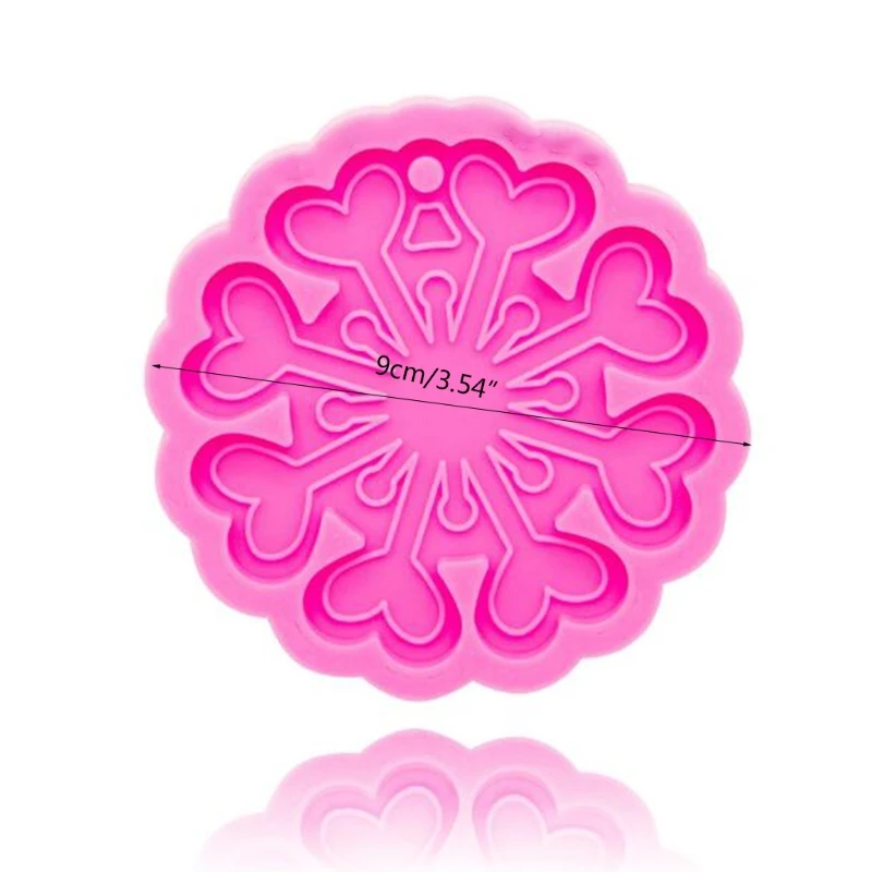 

Keychain Casting Silicone Mould Crystal Epoxy Resin Mold DIY Crafts Jewelry Tool